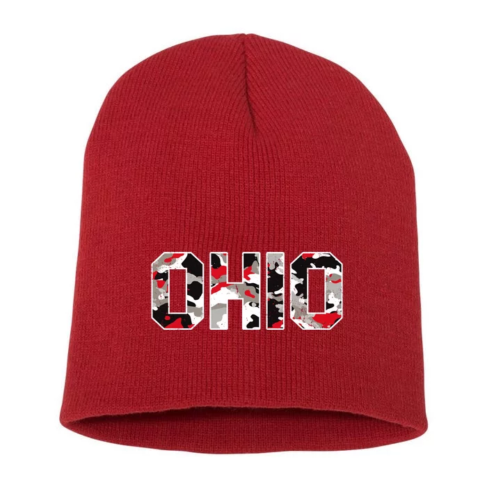 Ohio State Camo Short Acrylic Beanie