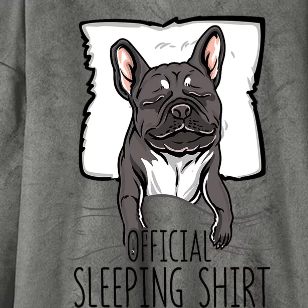 official sleeping cute french bulldog dog nightgown Hooded Wearable Blanket