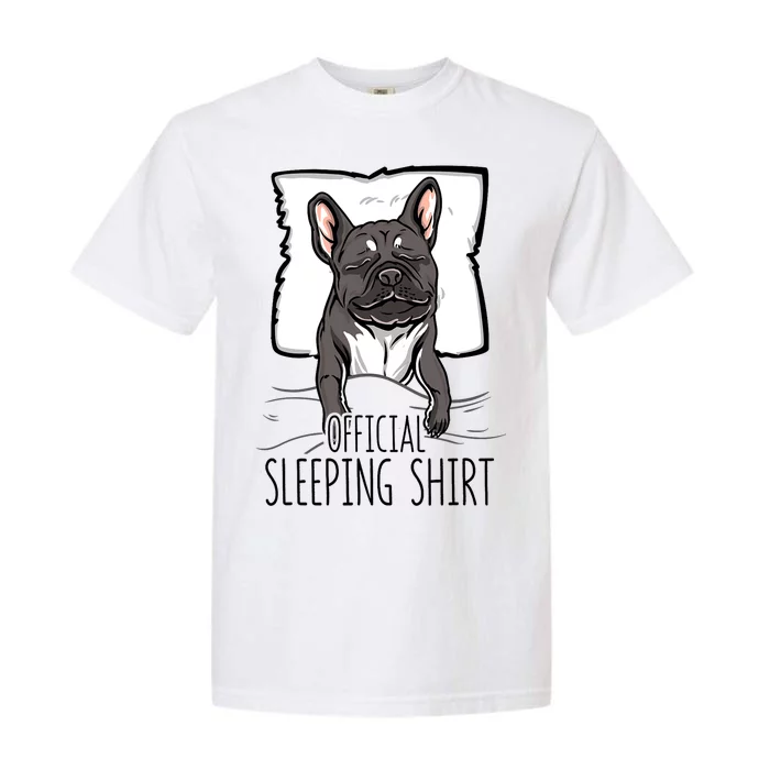 official sleeping cute french bulldog dog nightgown Garment-Dyed Heavyweight T-Shirt