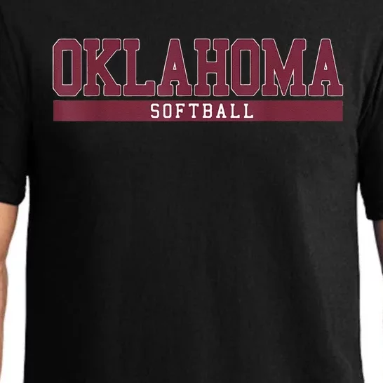 Oklahoma Softball Coach Outfit Softball Player Pajama Set