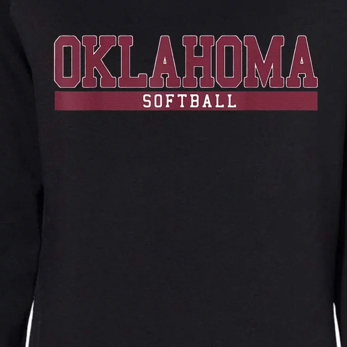 Oklahoma Softball Coach Outfit Softball Player Womens California Wash Sweatshirt