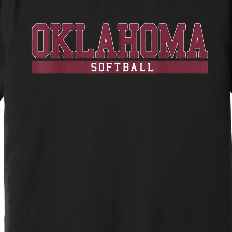 Oklahoma Softball Coach Outfit Softball Player Premium T-Shirt