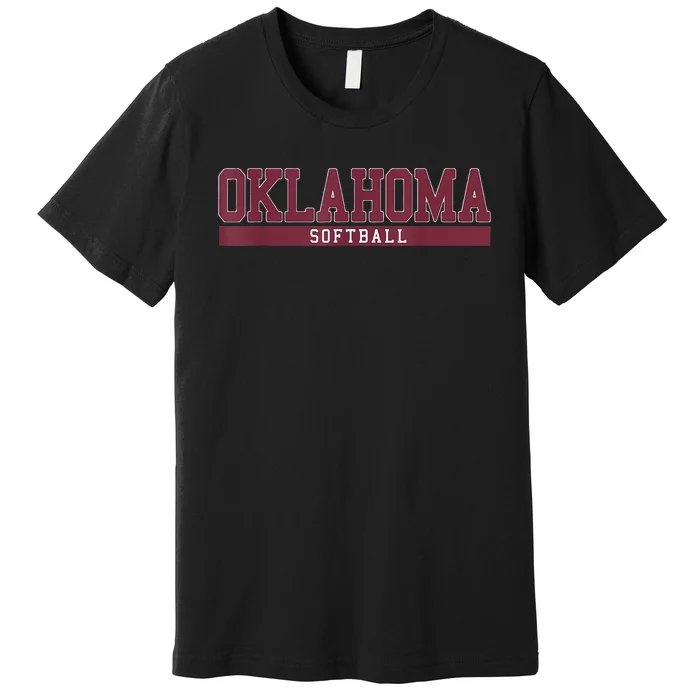 Oklahoma Softball Coach Outfit Softball Player Premium T-Shirt