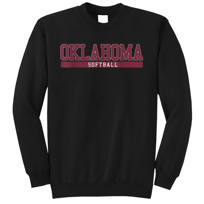 Oklahoma Softball Coach Outfit Softball Player Tall Sweatshirt