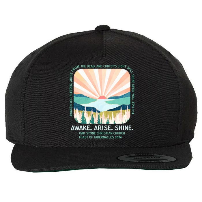 Oak Stone Christian Church Lover Wool Snapback Cap