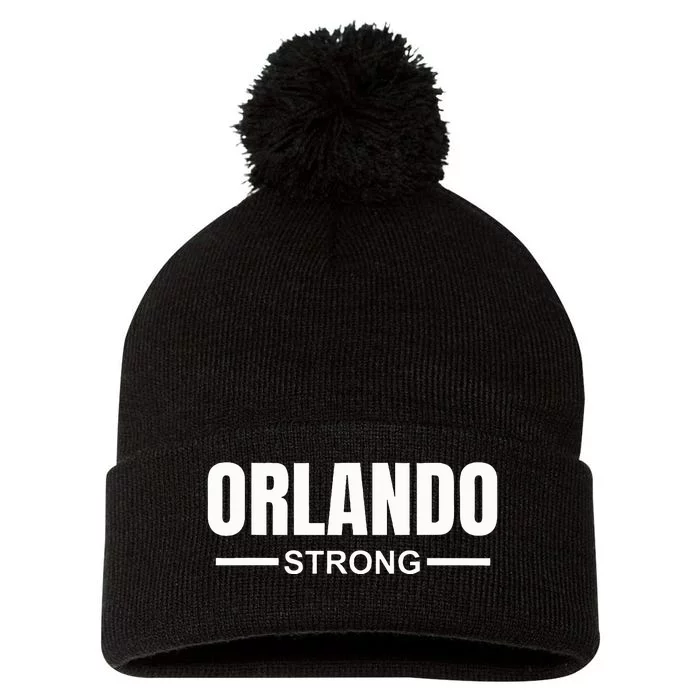 Orlando Strong Community Strength Prayer & Support Florida Pom Pom 12in Knit Beanie