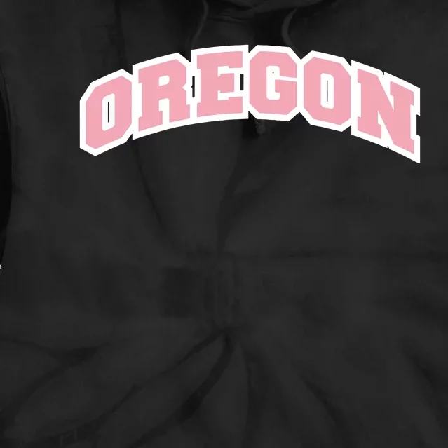 Oregon Sports Classic Varsity College Style Tie Dye Hoodie