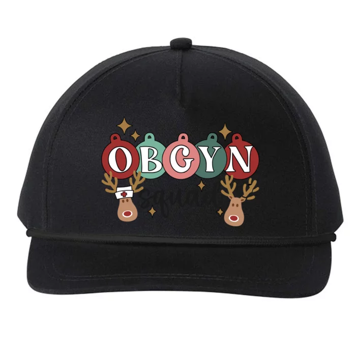 Obgyn Squad Christmas Delivery Ob Nurse Medical Assistant Gift Snapback Five-Panel Rope Hat