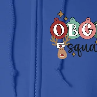 Obgyn Squad Christmas Delivery Ob Nurse Medical Assistant Gift Full Zip Hoodie