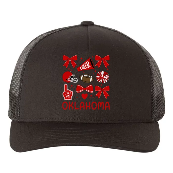 Oklahoma Sister Coquette Bow Cute Yupoong Adult 5-Panel Trucker Hat