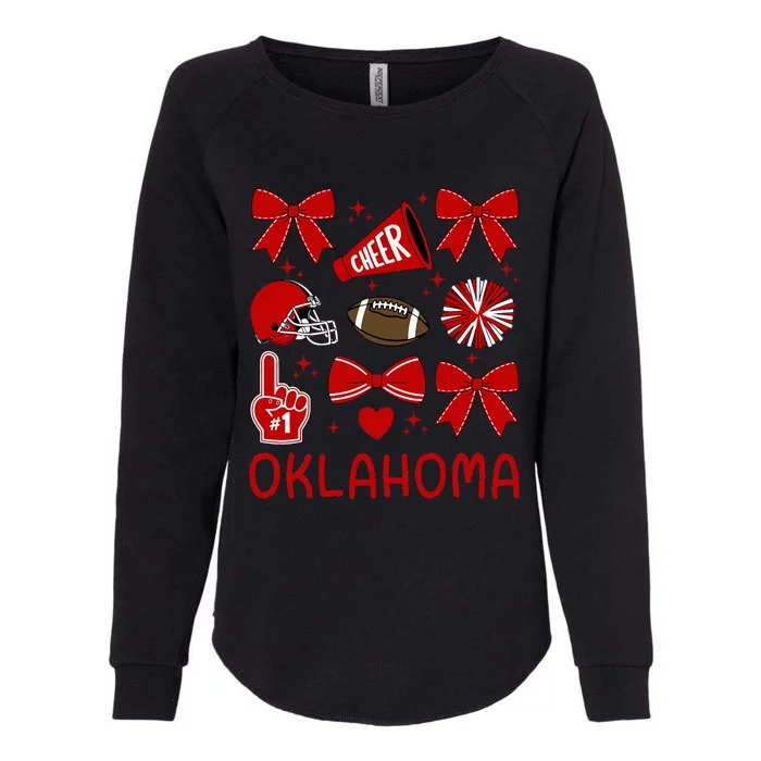 Oklahoma Sister Coquette Bow Cute Womens California Wash Sweatshirt