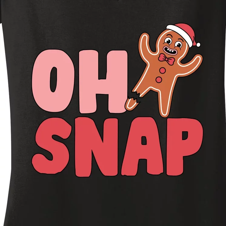 Oh Snap Christmas Funny Women's V-Neck T-Shirt