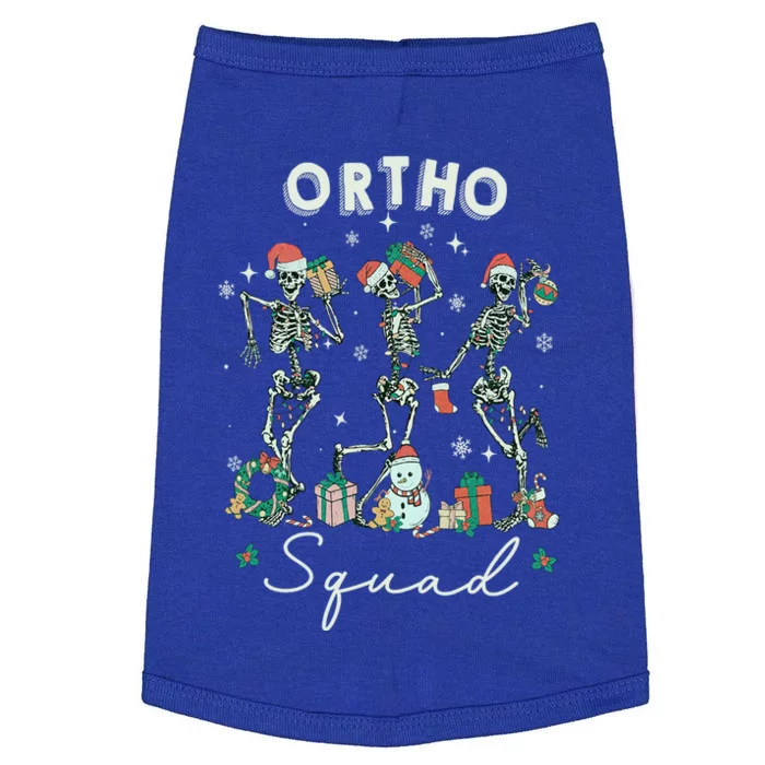 Ortho Squad Christmas Skeleton Orthopedics Nurse Rn Crew Gift Doggie Tank