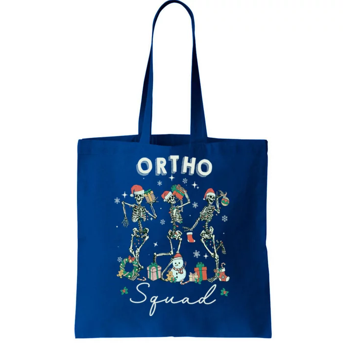 Ortho Squad Christmas Skeleton Orthopedics Nurse Rn Crew Gift Tote Bag