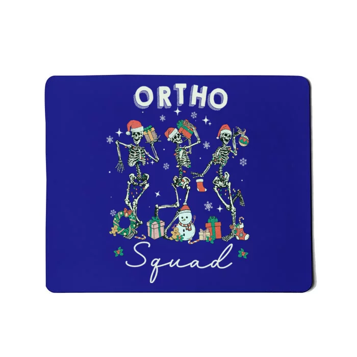 Ortho Squad Christmas Skeleton Orthopedics Nurse Rn Crew Gift Mousepad