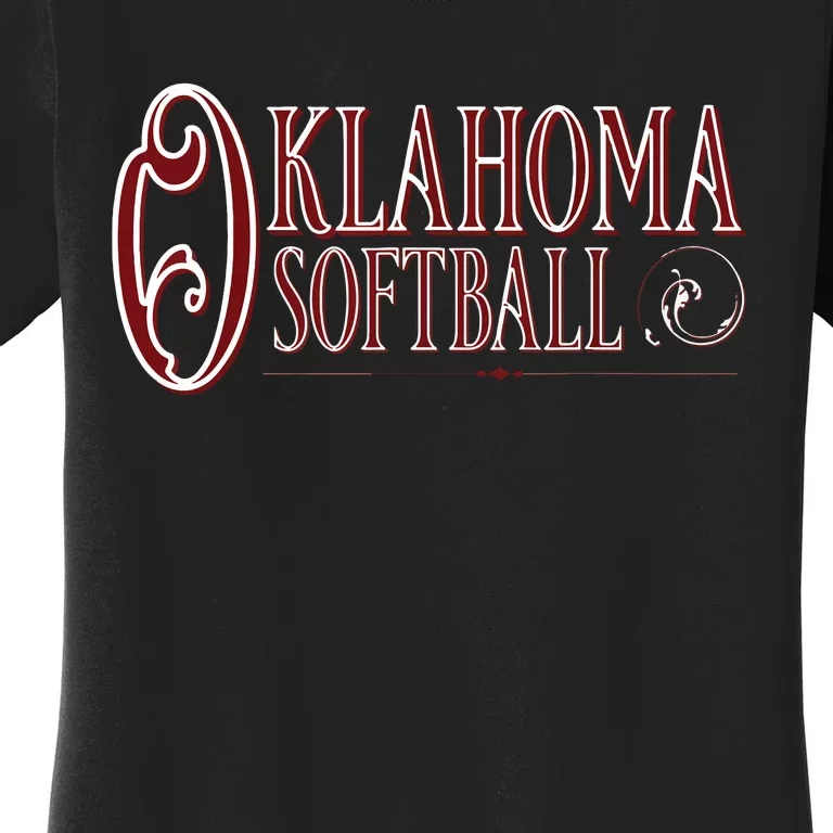 Oklahoma Softball College School Local State Teams Women's T-Shirt