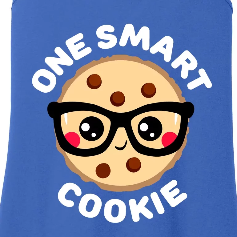 One Smart Cookie Cute Kawaii Style Pun Chocolate Chip Ladies Essential Tank