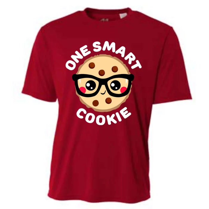 One Smart Cookie Cute Kawaii Style Pun Chocolate Chip Cooling Performance Crew T-Shirt