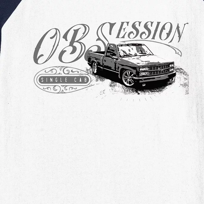 Obs Single Cab Truck Old Body Style Retro Vintage Ck Truck Baseball Sleeve Shirt