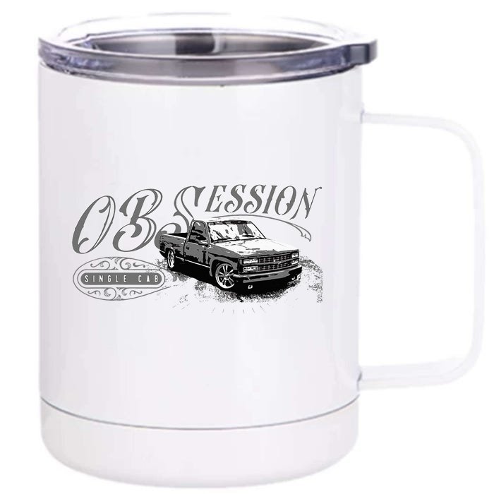 Obs Single Cab Truck Old Body Style Retro Vintage Ck Truck Front & Back 12oz Stainless Steel Tumbler Cup