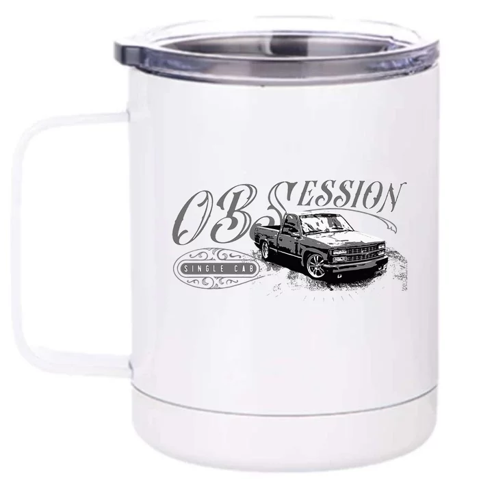 Obs Single Cab Truck Old Body Style Retro Vintage Ck Truck Front & Back 12oz Stainless Steel Tumbler Cup