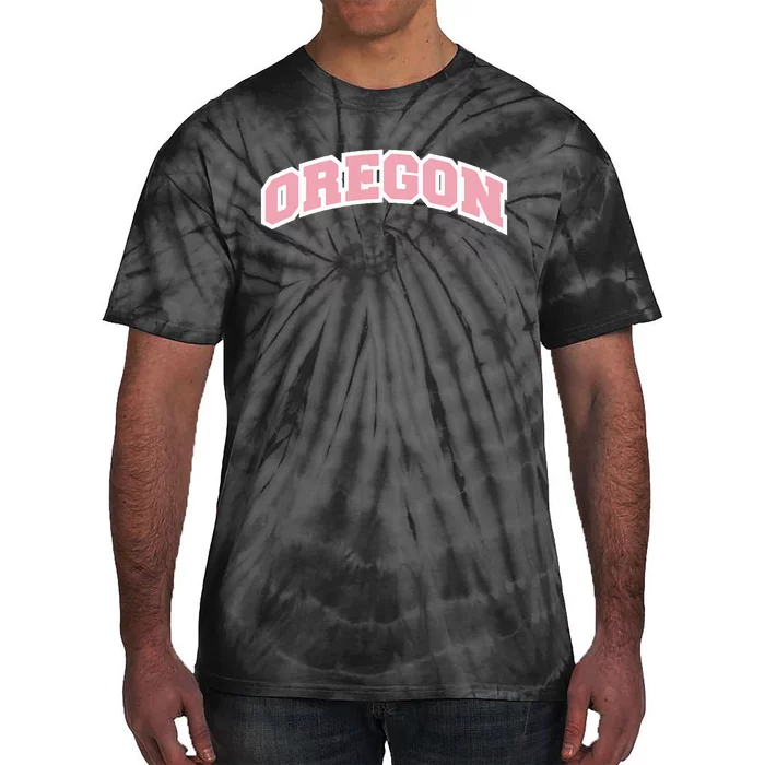 Oregon Sports Classic Varsity College Style Tie-Dye T-Shirt