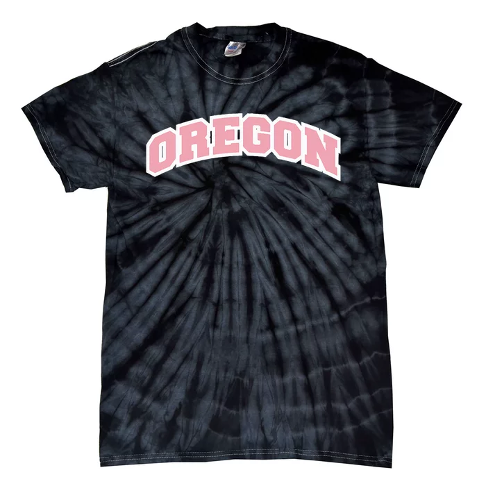 Oregon Sports Classic Varsity College Style Tie-Dye T-Shirt