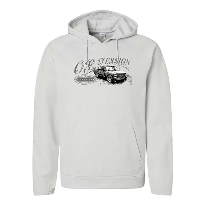 Obs Single Cab Truck Old Body Style Performance Fleece Hoodie