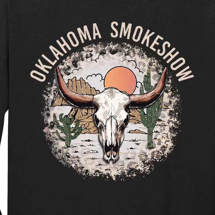 Oklahoma Smokeshow Deserts West Cactus Tall Long Sleeve T-Shirt