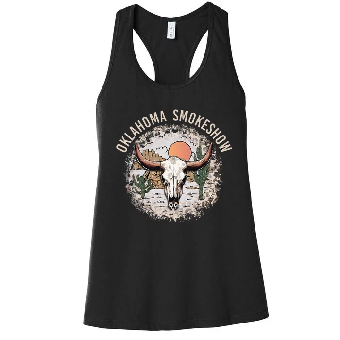 Oklahoma Smokeshow Deserts West Cactus Women's Racerback Tank