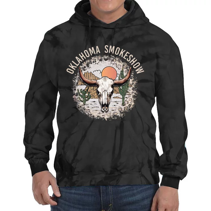 Oklahoma Smokeshow Deserts West Cactus Tie Dye Hoodie