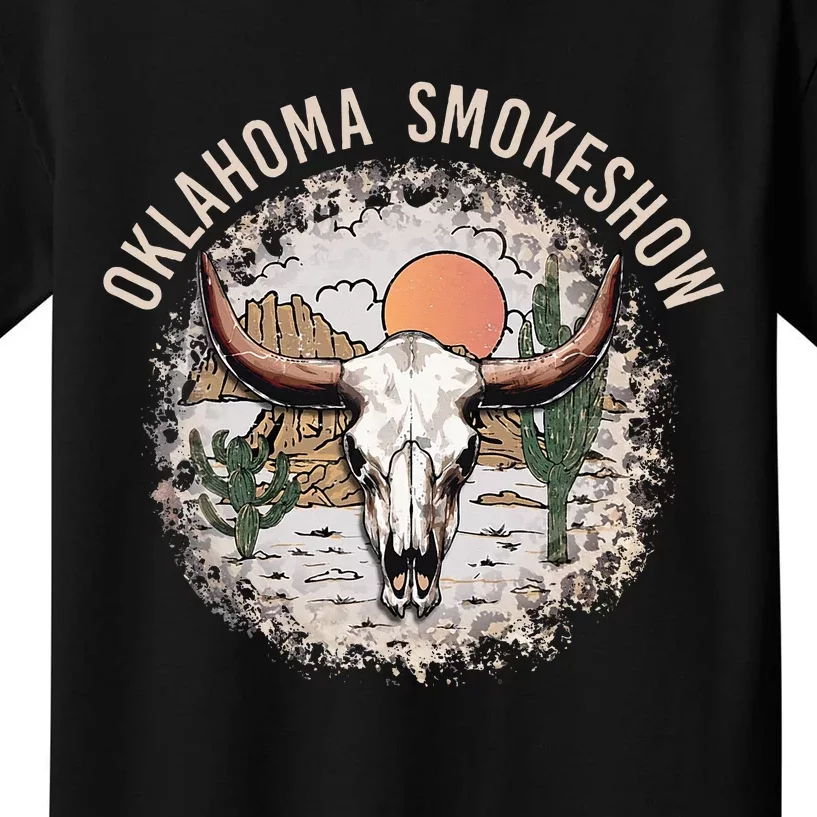 Oklahoma Smokeshow Deserts West Cactus Kids T-Shirt