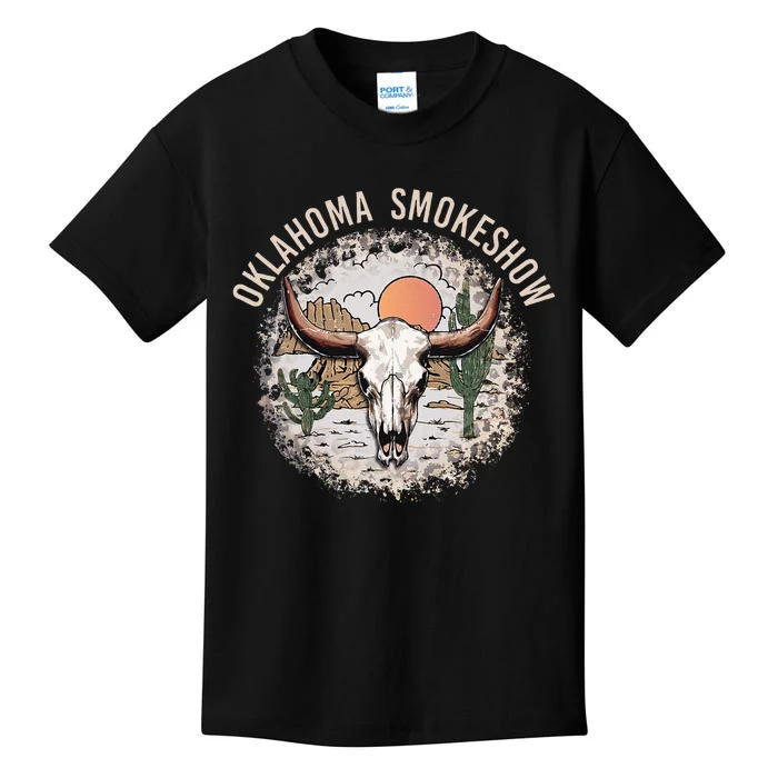 Oklahoma Smokeshow Deserts West Cactus Kids T-Shirt