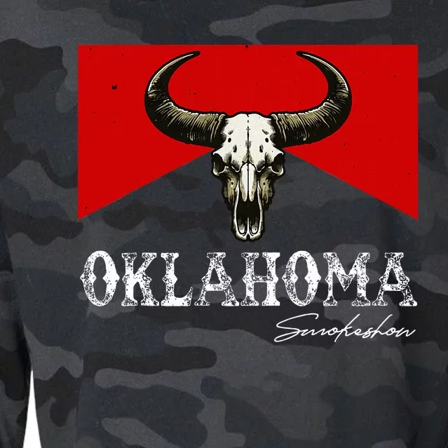 Oklahoma Smokeshow Deserts West Cactus Cropped Pullover Crew