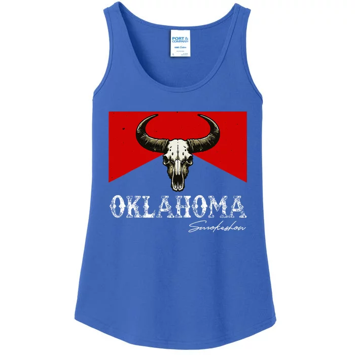 Oklahoma Smokeshow Deserts West Cactus Ladies Essential Tank