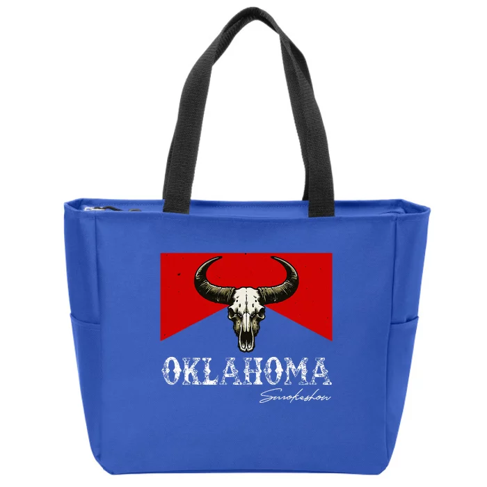 Oklahoma Smokeshow Deserts West Cactus Zip Tote Bag