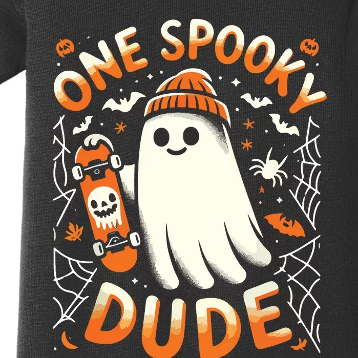 One Spooky Dude 1st Birthday Baby Bodysuit