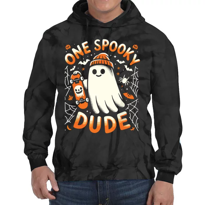 One Spooky Dude 1st Birthday Tie Dye Hoodie