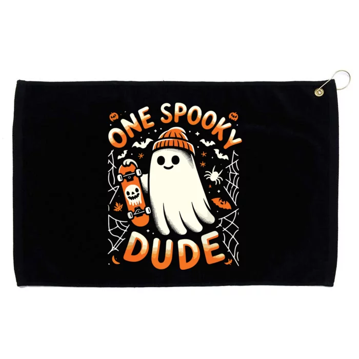 One Spooky Dude 1st Birthday Grommeted Golf Towel