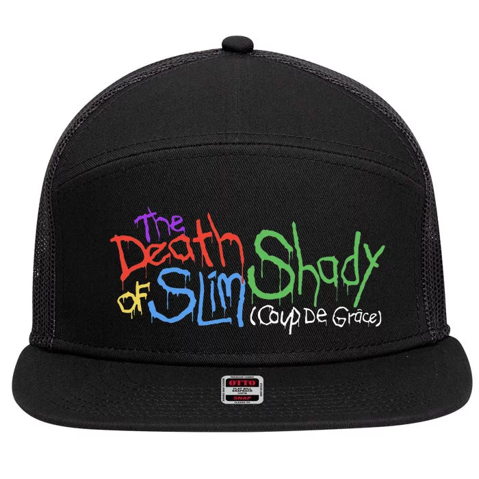 Of Slim Death Shady 7 Panel Mesh Trucker Snapback Hat