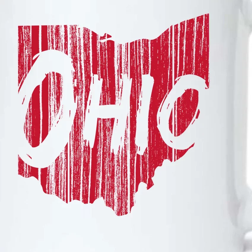 Ohio State Distressed Black Color Changing Mug