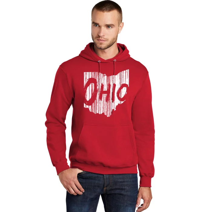 Ohio State Distressed Hoodie