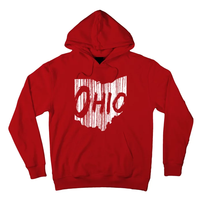 Ohio State Distressed Hoodie