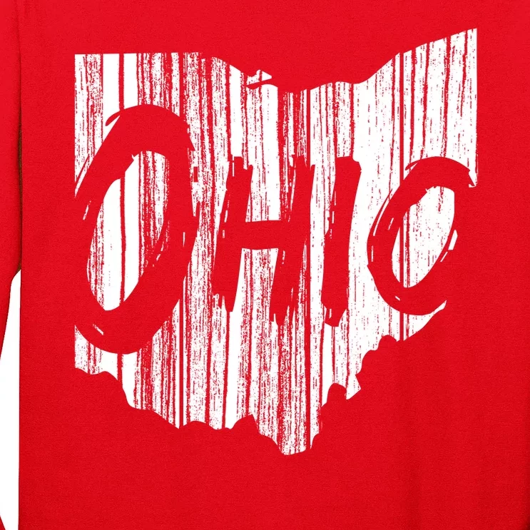 Ohio State Distressed Long Sleeve Shirt