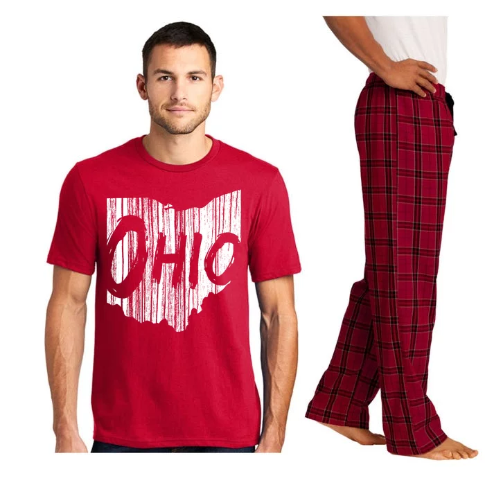 Ohio State Distressed Pajama Set