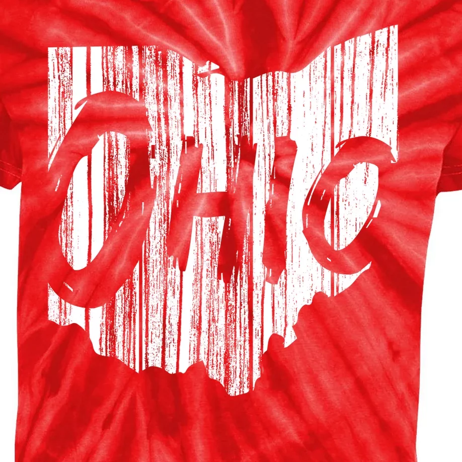 Ohio State Distressed Kids Tie-Dye T-Shirt