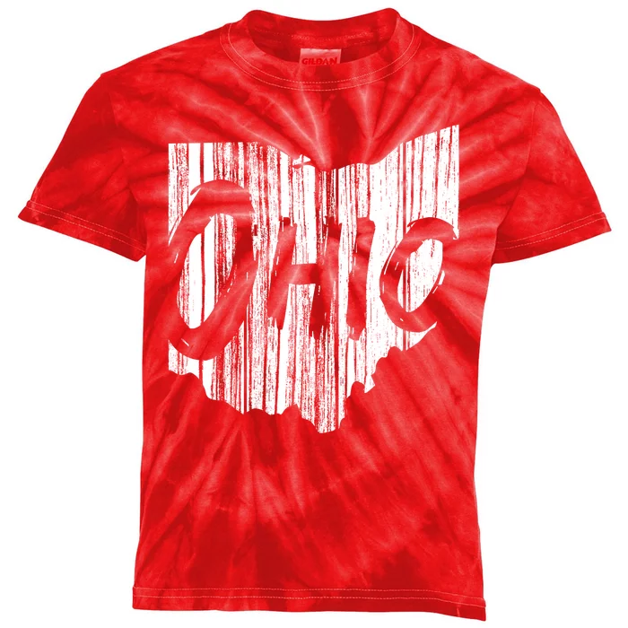 Ohio State Distressed Kids Tie-Dye T-Shirt