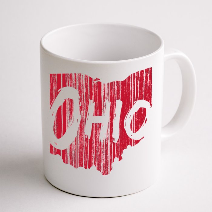 Ohio State Distressed Front & Back Coffee Mug