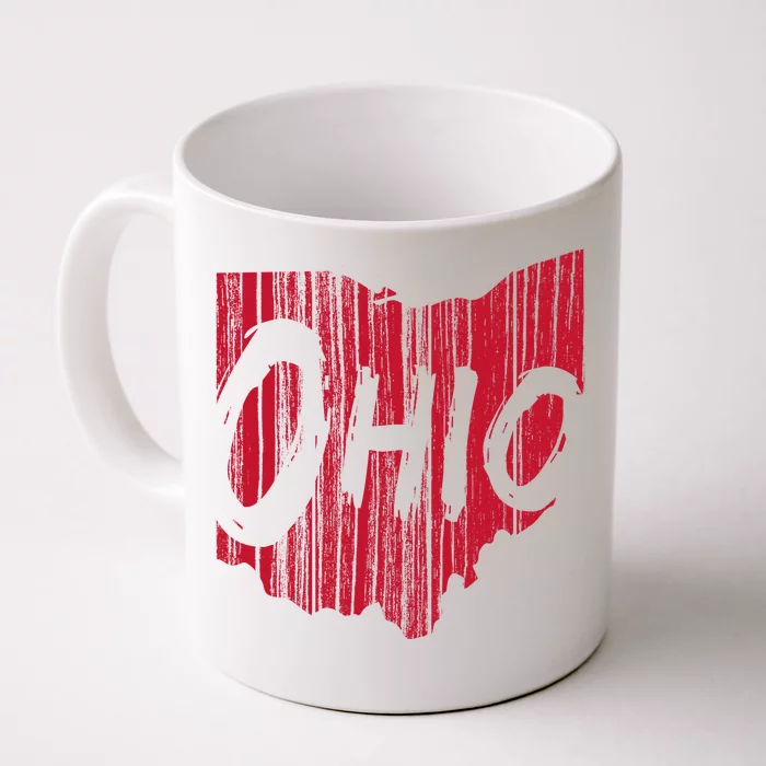 Ohio State Distressed Front & Back Coffee Mug