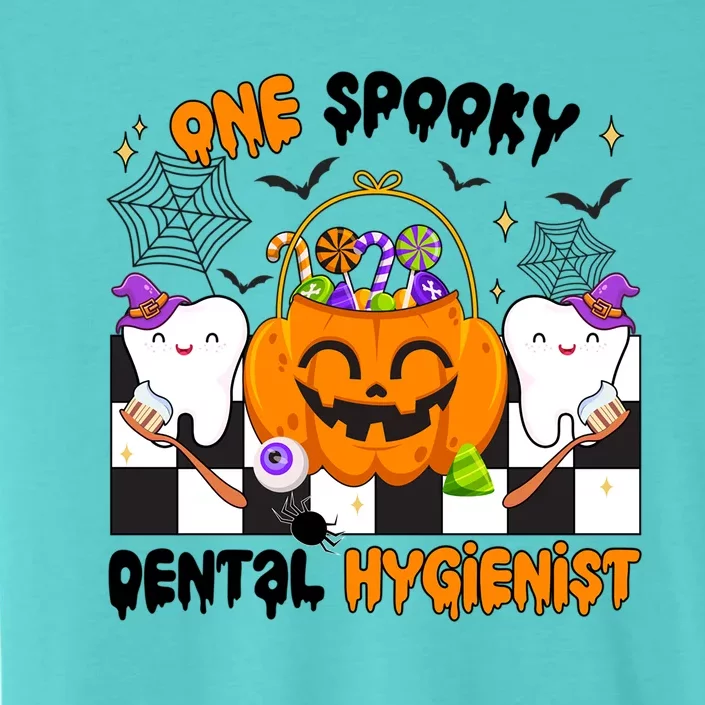 One Spooky Dental Hygienist Halloween Dental Hygiene Gift ChromaSoft Performance T-Shirt